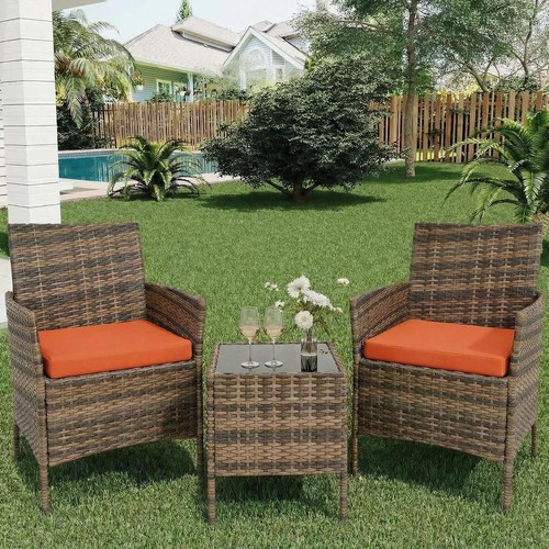 Rattan gartenmöbel set - 3x,
