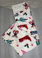 Urban Threads Decke flauschig Tk Maxx Weihnachten Cowboy Stiefel Zuckerstangen 