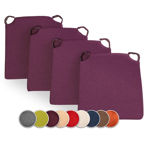 4er set stuhlkissen mit - set,