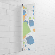Vispronet Street Banner Basic, Wandmontage, 2 Ausleger für Werbebanner, Alu