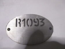 Typenschild Renault Schild Dauphine Gordini R1093 id-plate tag S92