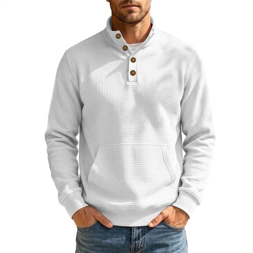 Herren henley kragen langarm - herren,