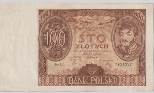 Banknoten polen 100 - banknoten,