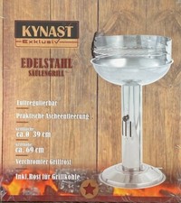 Säulengrill Edelstahl 69 cm