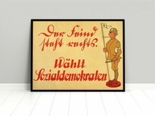 Poster SPD -Der Feind steht
