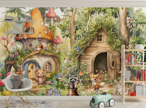 Fototapete kinderzimmer wald - fototapete,