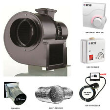 Radialventilator REGLER + FLANSCH + FLEXROHR Luftabsaugung Zentrifugal Gebläse