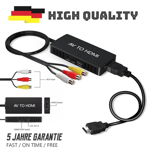 Rca auf hdmi zu - auf, hdmi,