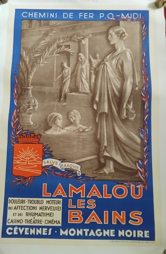 Plakat lamalou les bains - plakat, lamalou-les-bains