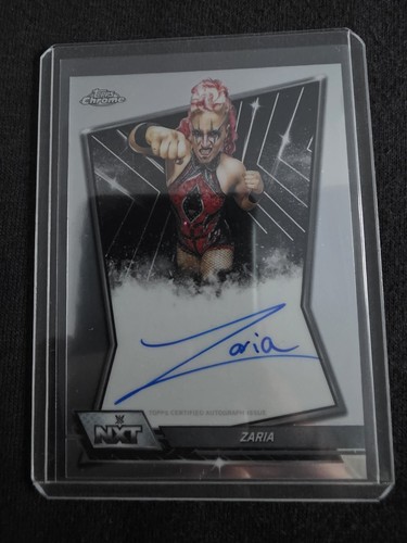 Zaria auto wwe topps - auto,