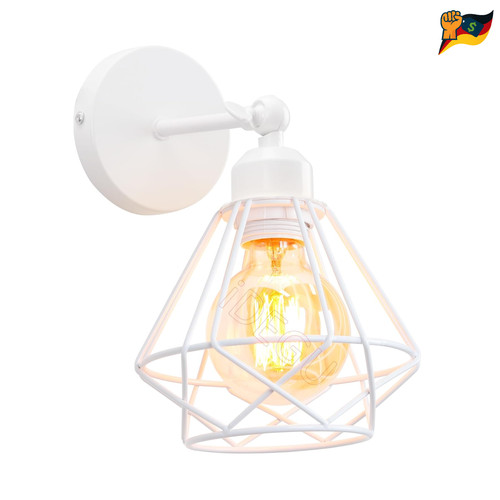 Vintage wandlampe eisen käfig - vintage,