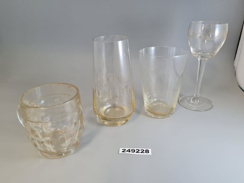 Alte gläser handgeschliffen - alte,