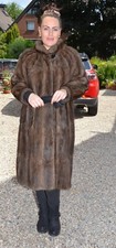 A1785 BISAM MANTEL PELZMANTEL ECHT PELZ BISAM PELZJACKE - MUSKRAT FUR COAT