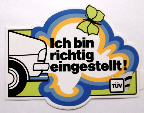 Werbe aufkleber ich bin - ich,