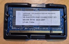 NB DDR2 RAM 1GB  PC667 SO