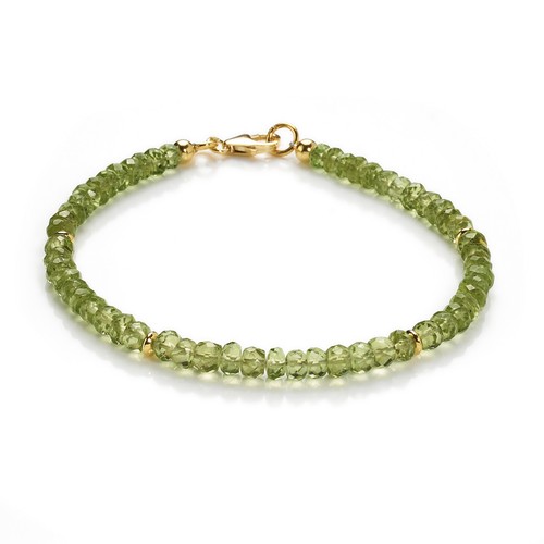 Peridot armband 925 silber - -,