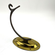 Alter Messinghaken Garderobenhaken Kleiderhaken hochwertig Deko 50er Vintage