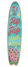 Flip Flop Deko Surfboard Holzschild zum Aufhängen Wandmaske Sommer Strand Style