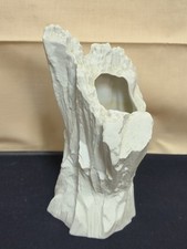 Vintage Hutschenreuther Bisquit Porzellan Baumstumpf Baumstamm Vase