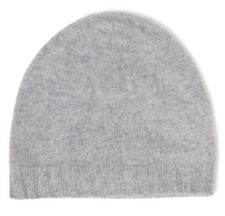 M.Lund Mütze Beanie Kopfbedeckung Strick 100% Kaschmir Hellgrau NEU m.Etik.69,99