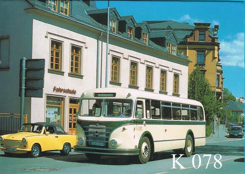 Postkarte trabant cabrio - 1,