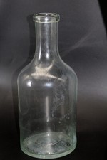 große antike Schnaps Glasflasche Branntweinflasche Waldglas Vorrat Flasche 10l