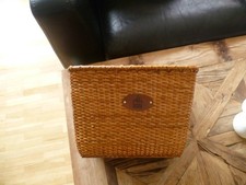 Fahrradkorb aus Rattan ca. 30,5 x 19 x 22,5 cm im Retro Stil NEU