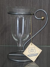 Gilde Kerzenhalter oder Vase , optisch ähnlich formano, Metall Messing Glas 