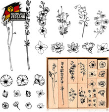 Holzstempel Set Blumen