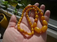 Antik Bernsteinkette Butterscotch TOP Color Bernstein baltic amber 25,5g