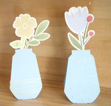 Handgemachte 3D rosa Blumen personalisierte stehende Grußkarte 