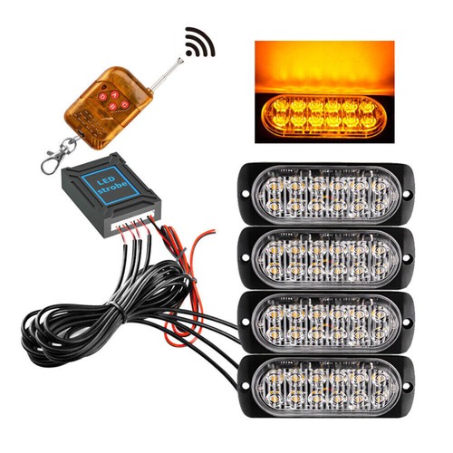 12led frontblitzer auto - 4x,
