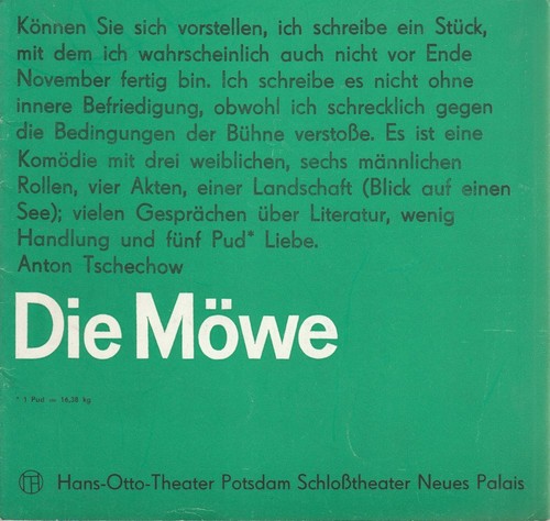 Programmheft anton tschechow - programmheft,