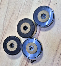 HiFi Gerätefüße / Dämpferfüße – 4er Set, Ø ca. 40 mm, Höhe ca. 12 mm, Metall