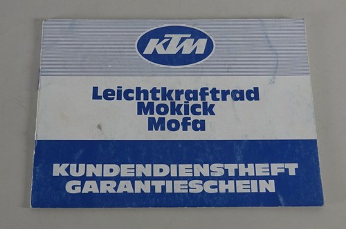 Serviceheft scheckheft ktm - /,