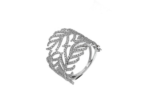 Ring 18kt weißgold mit - weißgold,