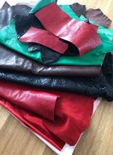 KONVOLUT LEDER / KUNSTLEDER - Lederreste Italien, hochwertig, nähen, basteln