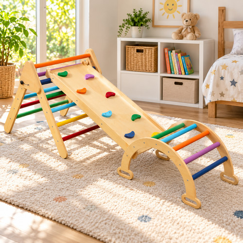 Klettergerüst kinder 5in1 - kinder,