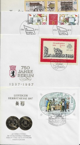 Ersttagsbriefe ddr 1987 - 39,