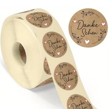 500 Aufkleber *DANKESCHÖN*