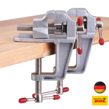 Kleiner drehbarer Schraubstock mit Tischklemme, Bank- und Tischschraubstock