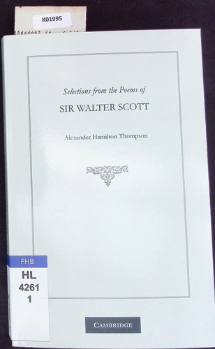 Selections from the poems - , of