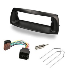 Auto Radio Blende Adapter SET 1 DIN für FIAT Punto Typ 188 1999-2007 schwarz
