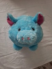 Plüsch Sparschwein Blau mit