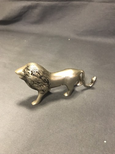 Vintage metall löwe silber - löwe,