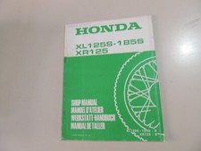 Werkstatthandbuch Nachtrag Addendum Honda XL 125 S XL 185 S XR 125 1981