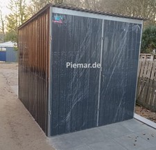 Blechgarage Schuppe 2x3x2,14m