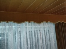 Bordüre Vintage Abschluss Gardinenschiene aus den 1970 igern