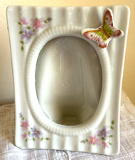 Bilderrahmen mit Schmetterling - kleiner, vintage Rahmen mit 3D Schmetterling