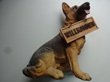 Alte Sammel Tierfigur / Deutscher Schäferhund - ca 28 cm groß